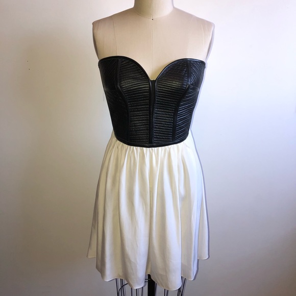 Parker Leather Corset Babydoll Dress - Picture 3 of 9